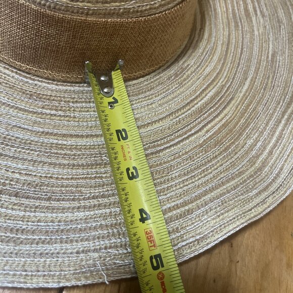 BEACH SUN HAT SUN N\' SAND Poly Braid UPF Protection 5\